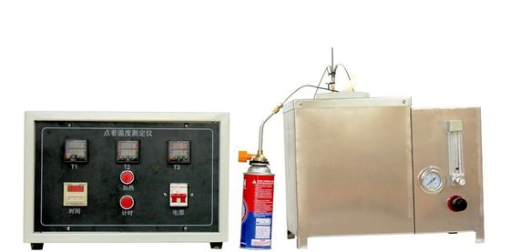 Attrezzatura di prova dell'inflamabilità ISO 871 Tester di temperatura di accensione in plastica