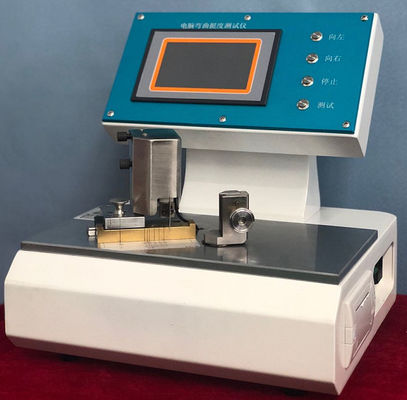 Tester di rigidità di piegatura in cartone versione touch screen