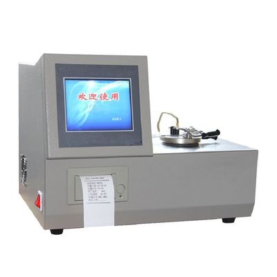 ASTM D3828 attrezzatura di analisi dell'olio di prova a bassa temperatura 8in schermo chiuso coppa Flash Point Tester